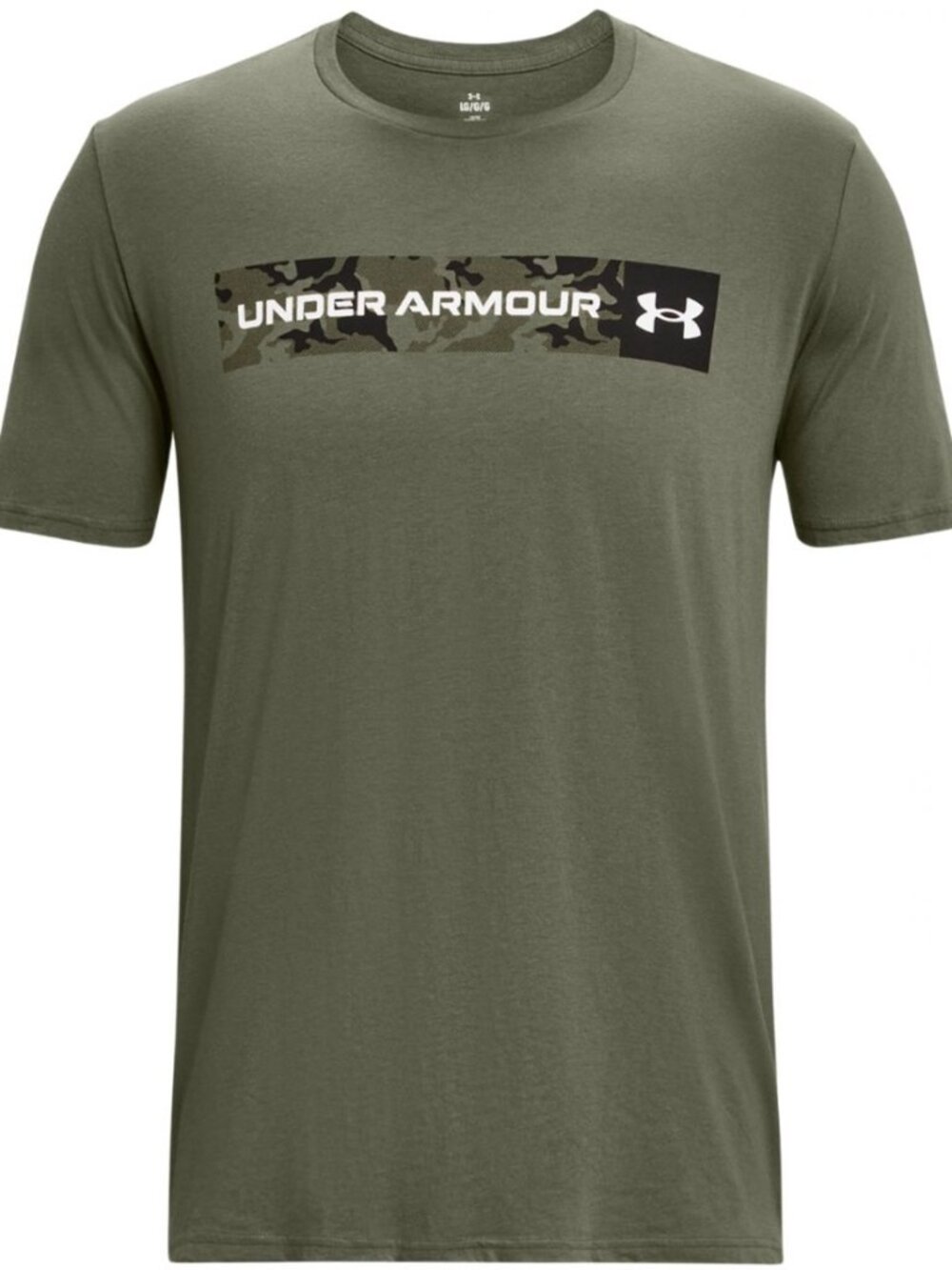 Men's Under Armour Camo Stripe T-Shirt 2XL Short Sleeve Loose Green XXL New